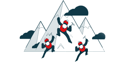 Ascendum Bergkletterer Grafik